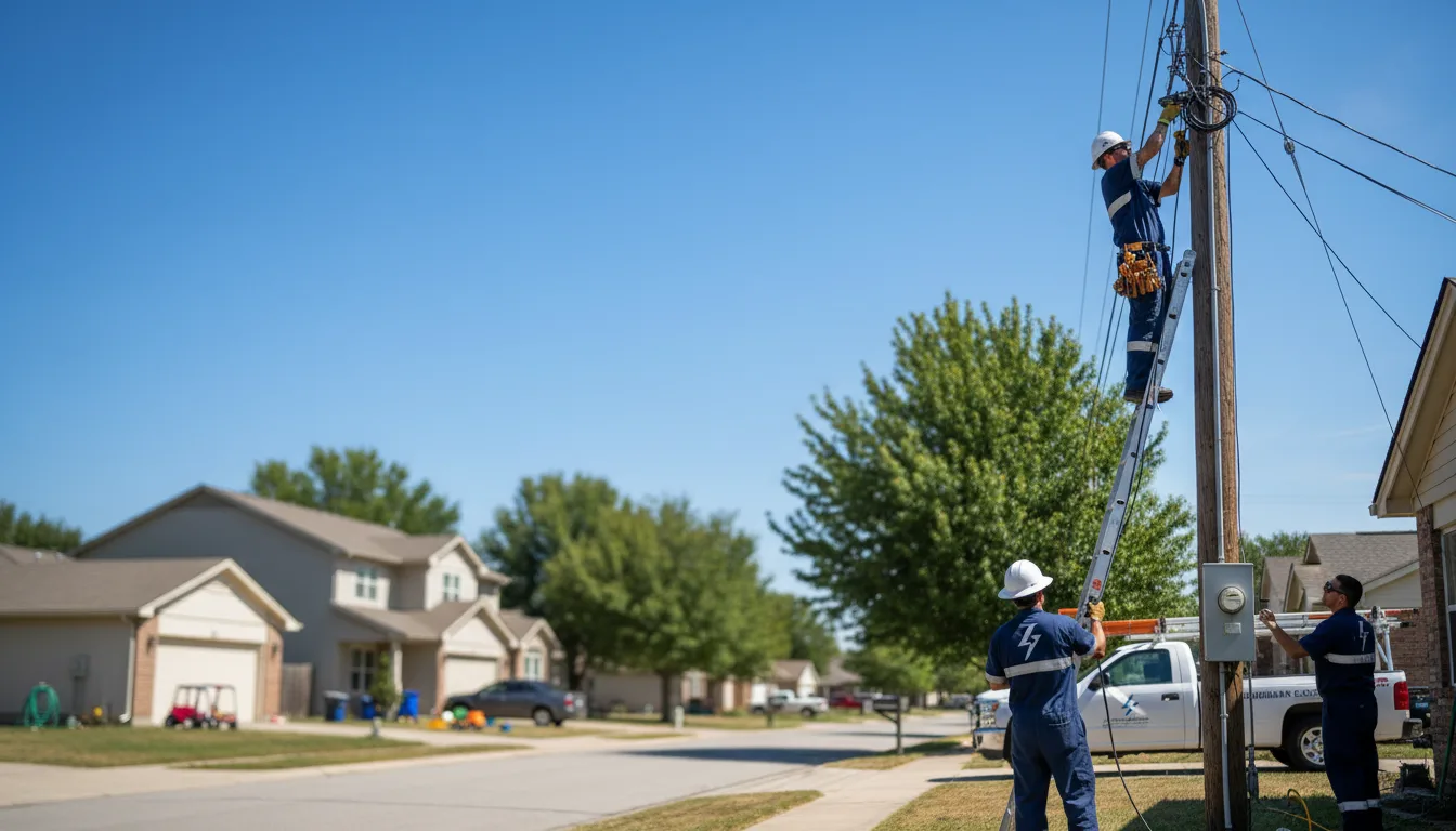 Residential electrician providing installation services in Roosevelt, OK